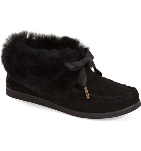 tory burch slippers fur